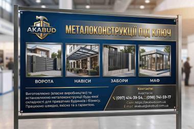 Металоконструкції Кривий Ріг — Ворота, Навіси, МАФи