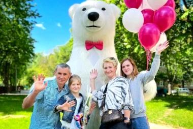 Медведь Днепр.Белый мишка аниматор Днепр,Каменское,Новомосковск,Подгородное,Киро... на заказ.